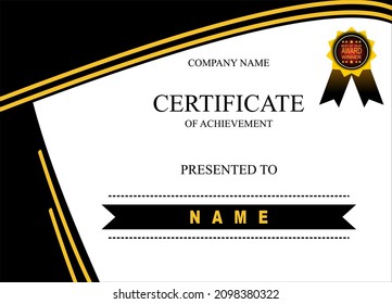 
Plantilla moderna de diseño de certificados - Vector