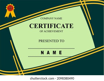
Plantilla moderna de diseño de certificados - Vector