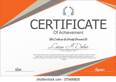 18,355 Certificate of completion modern Images, Stock Photos & Vectors ...