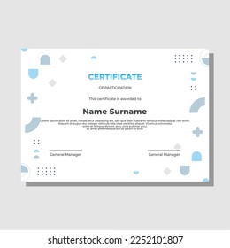 modern certificate with editable templates