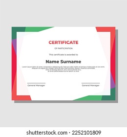 modern certificate with editable templates