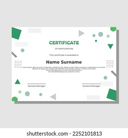 modern certificate with editable templates