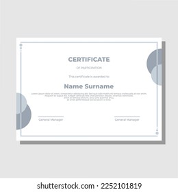 modern certificate with editable templates