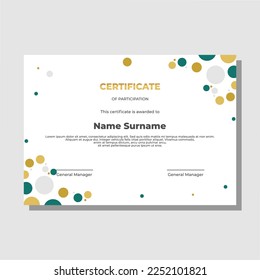 modern certificate with editable templates