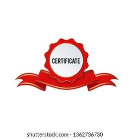 modern certificate label