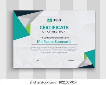 Modern Certificate layout template design,Multipurpose Modern Professional Certificate Template Design for Print.Vector certificate template,Certificate Premium template awards diploma background