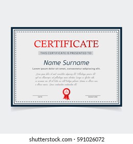 Modern certificate template.

