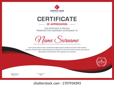 modern certificate template for corporate companies and all types business and other sectors