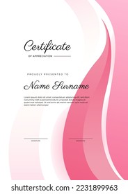 Diseño moderno de plantillas de certificado con decoración de formas geométricas abstractas. Certificado profesional de vectores 