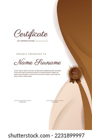 Diseño moderno de plantillas de certificado con decoración de formas geométricas abstractas. Certificado profesional de vectores 