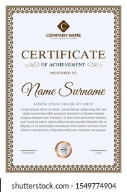 Modern certificate template design for all company