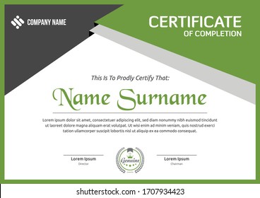 modern certificate template design for corporate companies and all types business and other sectors