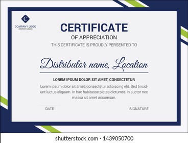 Modern Certificate Template Design. New Trendy Templates