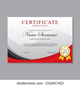 Certificate Completion Template Honor Successful Completion Stock ...