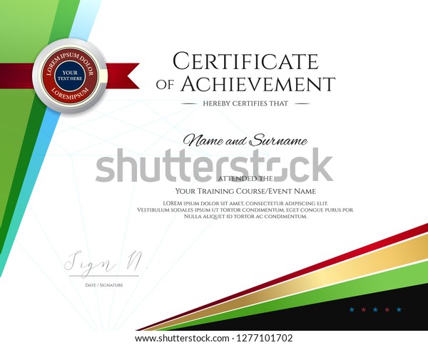 Certificate Template Without Border from image.shutterstock.com