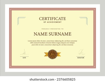 Modern certificate template with a luxury badge and line shapes. Diploma vector certificate template

EPS10
RGB Color
300dpi