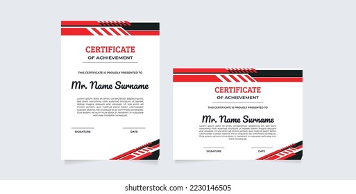 modern certificate template with realistic texture diamond shaped on the ornament and modern pattern background