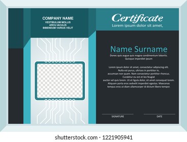 Modern Certificate Template with stylish design, simple, elegant and perfect design