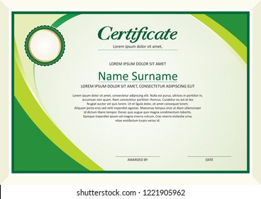 Modern Certificate Template with stylish design, simple, elegant and perfect design