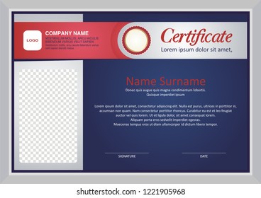 Modern Certificate Template with stylish design, simple, elegant and perfect design