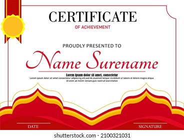 modern certificate template. trendy geometric design.and modern pattern background