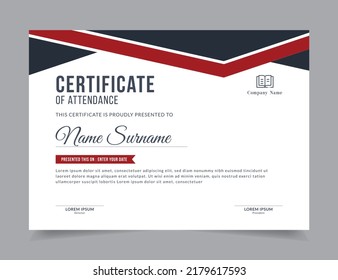 409 Certificate of attendance Images, Stock Photos & Vectors | Shutterstock