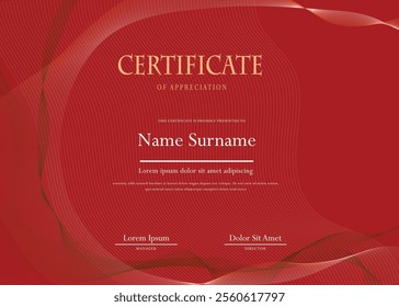 Modern Certificate Template Vector Design