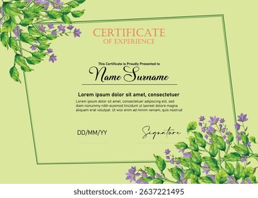 Modern Certificate Template Vector Design. Achivement certificate or diploma design 