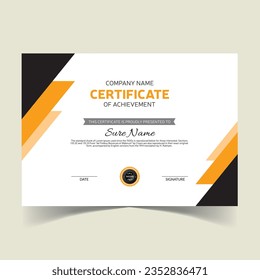 Modern Certificate Template with vector file
