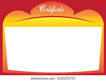 Modern Certificate with two colours