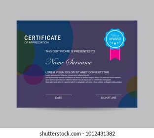 Modern certificate vector