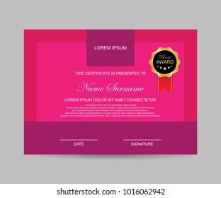 Modern certificate vector