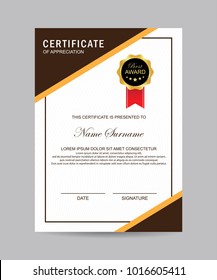 Modern certificate vector