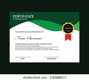 Modern certificate vector