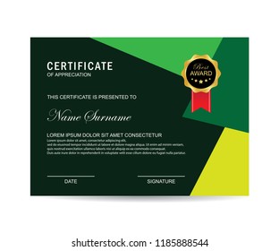 Modern certificate vector