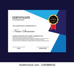 Modern certificate vector