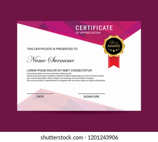 Modern certificate vector