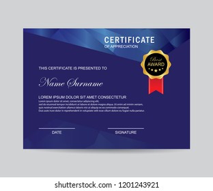 Modern certificate vector