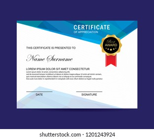 18,355 Certificate of completion modern Images, Stock Photos & Vectors ...