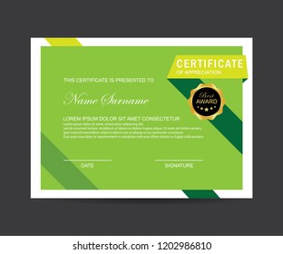 Modern certificate vector