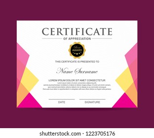 Modern certificate vector