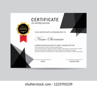 Modern certificate vector