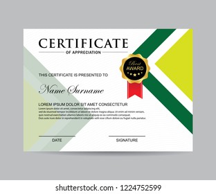 Modern certificate vector
