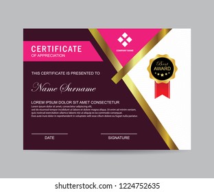 Modern certificate vector