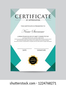 Modern certificate vector