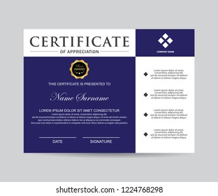 Modern certificate vector