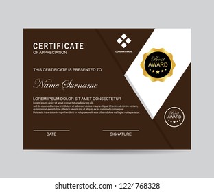 Modern certificate vector