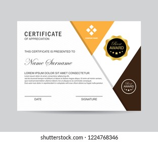 Modern certificate vector