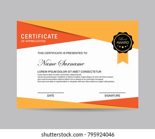 Modern certificate vector