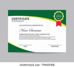 Modern certificate vector